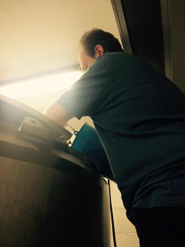 Adding the yeast
